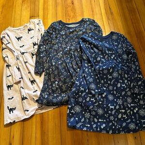 Three Old Navy Long sleeve 5t girls dresses!